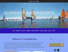 Tablet Screenshot of elementswatersports.co.nz